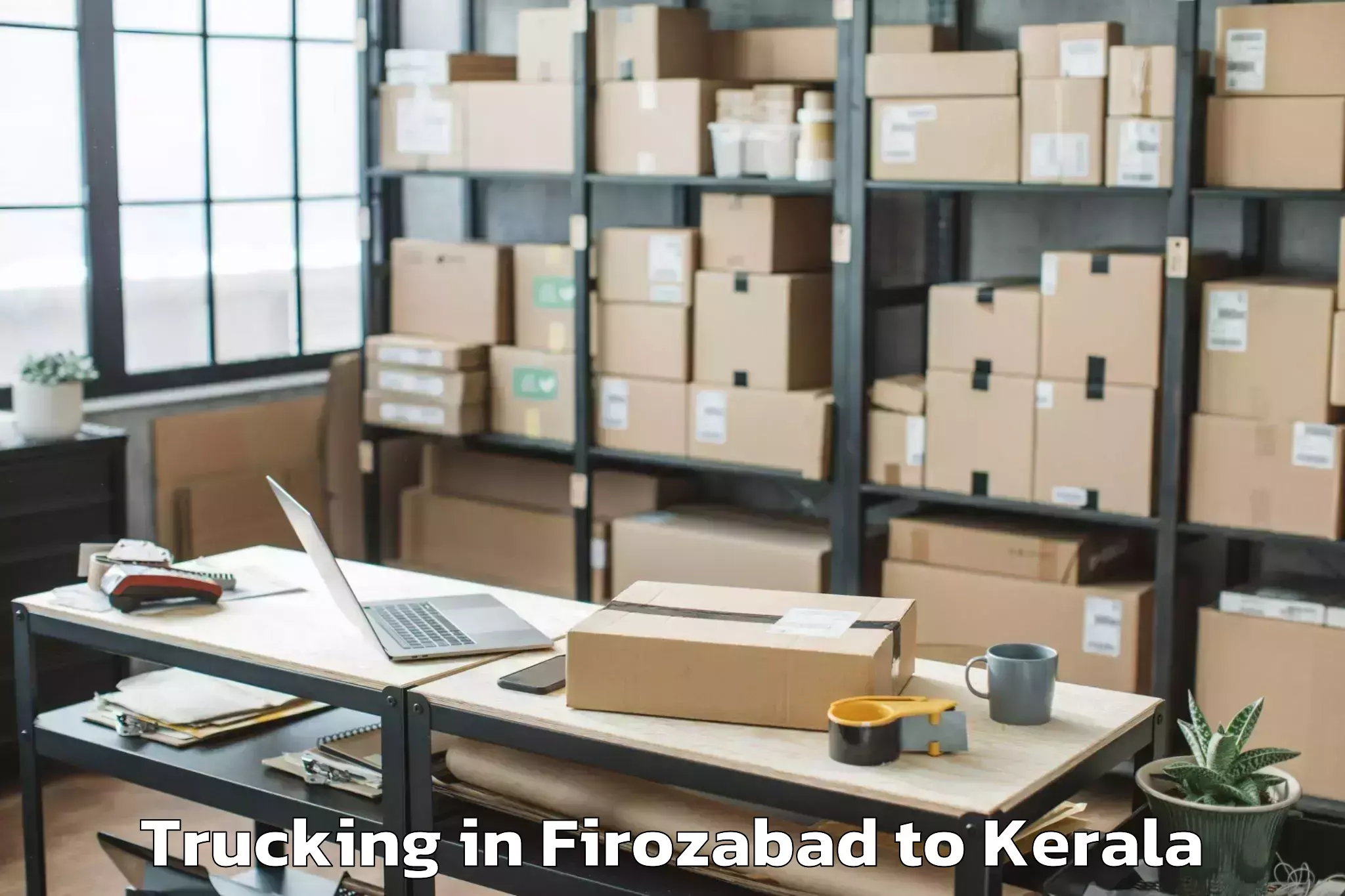 Leading Firozabad to Kochi Airport Cok Trucking Provider